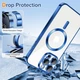 Чохол Wave Premium Metal Shining case with MagSafe (TPU) для Apple iPhone 14 Pro 6.1” Midnight Blue - изображение 5