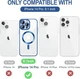 Чохол Wave Premium Metal Shining case with MagSafe (TPU) для Apple iPhone 14 Pro 6.1” Midnight Blue - изображение 7