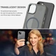 Чохол Wave Premium Matte Insane Guard case with MagSafe (TPU+PC) для Apple iPhone 13 14 6.1" Gray - изображение 6