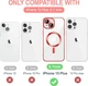 Чохол Wave Premium Metal Shining case with MagSafe (TPU) для Apple iPhone 15 Plus 14 Plus 6.7” Red - изображение 8