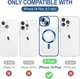 Чехол Wave Premium Metal Shining case with MagSafe (TPU) для Apple iPhone 15 Plus 14 Plus 6.7” Midnight Blue - зображення 8