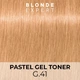 Гель-краска Indola Blonde Expert Pastel Gel Toner для перманентного тонирования волос в пастельный оттенок G.41 Copper Ash 60 мл (4067971099088) - изображение 3