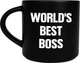 Чашка Orner D100 World's best BOSS черная (orner-3076) - изображение 1