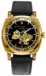 Наручные часы Awarder 021-3D Где бы ни была Gold-Black-Black Leather - изображение 1