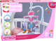 Karuzela do łóżeczka uniwersalna LEAN Toys na klipsach z pluszowymi zawieszkami Różowa 22796 (5905991051459) - obraz 1