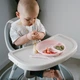 Мисочка на три секції силіконова з присоскою BabyOno рожевий - зображення 3
