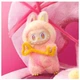 Мягкая игрушка брелок Labubu Pop Mart Big Into Energy Loyalty, коллекционная игрушка Лабубу 3 серии The Monsters, 16 см, розовая - изображение 5