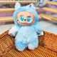 Мягкая игрушка брелок Labubu Pop Mart Big Into Energy Hope, коллекционная игрушка Лабубу 3 серии The Monsters, 16 см, голубая - изображение 4