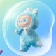 Мягкая игрушка брелок Labubu Pop Mart Big Into Energy Hope, коллекционная игрушка Лабубу 3 серии The Monsters, 16 см, голубая - изображение 6