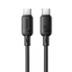Зарядний кабель Baseus Silky Series Type-C to Type-C 100W 1m Black (P10377704113-00) - изображение 3