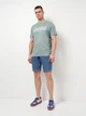 Футболка хлопковая длинная мужская Puma Essentials Graphics 68465930 L Green Moon с принтом (4069157462297) - изображение 3