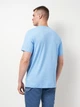 Футболка хлопковая длинная мужская Puma Essentials Graphics 68465957 M Team Light Blue с принтом (4069157442909) - изображение 2