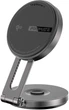 Автодержатель для телефона с беспроводной зарядкой Promate MagMate-1 Magnetic/Wireless 15W Black - изображение 1