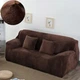 Защитный чехол на трехместный диван Diana Textile Plush Velvet, 190-230 см, Шоколадный - изображение 4