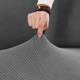 Водовідштовхувальний чохол на двомісний диван трикотаж жатка Diana Textile, Сірий, 145x185 см - зображення 12
