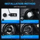 LED Лінзі H4 Super Bright 180W, Flip LED, Arc Optical Beam, 80000LM, 6000K, IP67 (2 шт.) - зображення 13