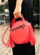 Женская сумка кроссбоди через плечо из экокожи SAMBAG Красная (9430201020) - изображение 8