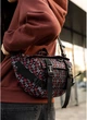 Велика тканинна жіноча поясна сумка бананка SAMBAG Чорна з принтом (1105038721) - зображення 5