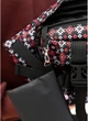 Велика тканинна жіноча поясна сумка бананка SAMBAG Чорна з принтом (1105038721) - зображення 9