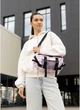 Велика тканинна жіноча поясна сумка бананка SAMBAG принт Blush Drops (1121038721) - зображення 10