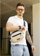 Мужская сумка через плечо из экокожи SAMBAG Серая (9520301017) - изображение 1