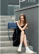 Женская сумка кроссбоди через плечо из экокожи SAMBAG Синяя (934024720) - изображение 3