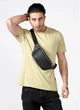 Чоловіча сумка бананка на пояс із натуральної шкіри SAMBAG Чорна (888031512) - зображення 4