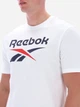 Футболка бавовняна довга чоловіча Reebok Bruno Big Logo Crew Neck Ss 100240889 L Біла (1200175459507) - зображення 4