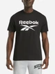Футболка бавовняна довга чоловіча Reebok Chad Big Logo Crew Neck Ss 100240897 2XL Чорна (1200175463931) - зображення 1