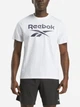 Футболка бавовняна довга чоловіча Reebok Chad Big Logo Crew Neck Ss 100240898 M Біла (1200175464457) - зображення 1