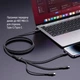 Дата кабель USB 2.0 AM to Lightning + Micro 5P + USB-C 1.2m 3.0A (PD60W data) Black ColorWay - зображення 4