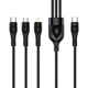 Дата кабель USB 2.0 AM to Lightning + Micro 5P + USB-C 1.2m 3.0A (PD60W data) Black ColorWay - зображення 7