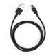 Дата кабель USB 2.0 AM to Type-C PVC 1m black Vinga - изображение 1