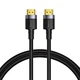 HDMI кабель Baseus Cafule 4KHDI Male to 4KHDI Male Adapter 1m 60Hz 3D 18Gbps Black (CADKLF-E01) - зображення 1