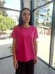 Футболка жіноча базова EVELIN S Фуксія 1058417 - зображення 1