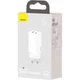 Мережевий зарядний пристрій адаптер BASEUS GaN2 Lite Quick Charger зі швидкою зарядкою |1USB/1Type-C, QC/PD, 5A, 65W| Білий - зображення 9