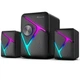 Компьютерные колонки Акустическая система для ПК 2.1 stereo XTRIKE ME SK-610 Multimedia speakers проводная 11Вт с LED подсветкой USB Черный - изображение 4