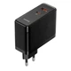 Мережевий зарядний пристрій адаптер Baseus Gan5 Pro Fast Charger |1USB/1Type-C, PD/QC, 100W/3A| + кабель USB Type-C to USB Type-C |100W 20V/5A 1 м| Чорний - зображення 5