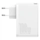 Сетевое зарядное устройство адаптер Baseus GaN2 Pro Quick Charger |2USB/2Type-C, QC/PD, 100W, 5A| Белый - изображение 1