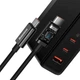 Мережевий зарядний пристрій адаптер Baseus GaN5 Pro Fast Charger |2C+U, 140W/3A, PD3.1/QC| + кабель USB Type-C – USB Type-C 1м Чорний - зображення 4