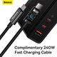 Мережевий зарядний пристрій адаптер Baseus GaN5 Pro Fast Charger |2C+U, 140W/3A, PD3.1/QC| + кабель USB Type-C – USB Type-C 1м Чорний - зображення 8