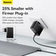 Мережевий зарядний пристрій адаптер Baseus GaN5 Pro Fast Charger |2C+U, 140W/3A, PD3.1/QC| + кабель USB Type-C – USB Type-C 1м Чорний - зображення 9