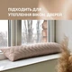 Подушка валик 15х90 см декоративная IDEIA утеплитель для окон и дверей антиалергенная беж косичка - изображение 3