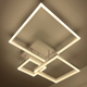 Світлодіодна люстра з ПДУ LUMINARIA GENNY SQUARE RGB 105W 4S 3000-6500К+RGB 10500Лм WHITE 645x618х170мм - зображення 4
