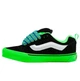 Кеды женские Knu-Skool black with green зеленый 36 - изображение 3