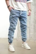 Мужские джинсы 2Y Premium Jogger 33 голубые - изображение 2