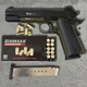 Стартовий пістолет Kuzey 911 black/khaki (Colt 1911) + патрони 25шт + кейс + 1 магазин - изображение 5