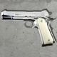 Стартовий пістолет Kuzey 911 shiny chrome (Colt 1911) + патрони 25шт + кейс + 1 магазин - изображение 2
