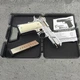 Стартовий пістолет Kuzey 911 SX shiny chrome (Colt 1911) + патрони 25шт + кейс + 1 магазин - зображення 4