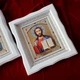 Венчальная пара икон Пресвятая Богородица и Спаситель 27х23,5 см - изображение 3
